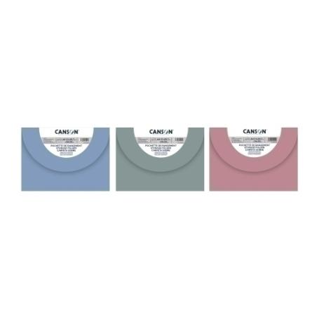 DOSSIER SOBRE CANSON PP BRC.27x35 SURT.3 - Pack de 10 unidades