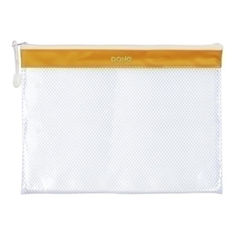 DOSSIER SOBRE DOHE CREM. A4 PVC AMARILLO - Pack de 12 unidades