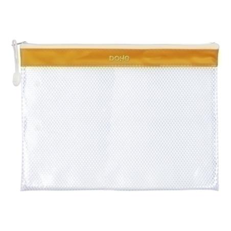 DOSSIER SOBRE DOHE CREM. A4 PVC AMARILLO - Pack de 12 unidades