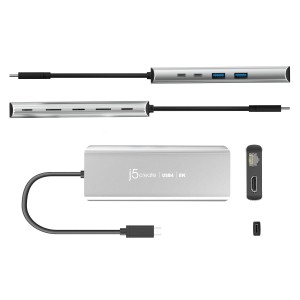 j5create JCD403-N Concentrador de múltiples puertos USB4® de 8K