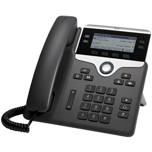 7841 teléfono IP Negro, Plata 4 líneas LCD