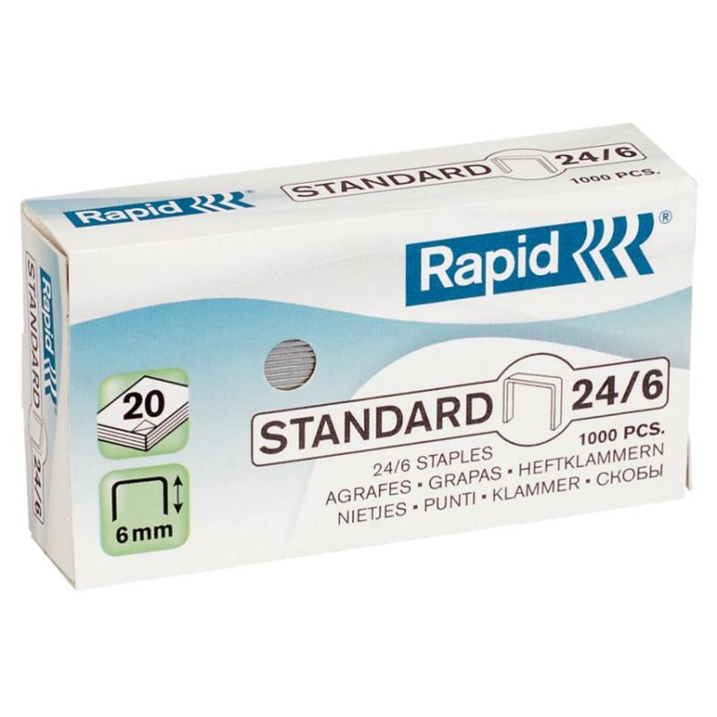 24/6 Paquete de grapas 1000 grapas 24855600 Pack 20 Unidades