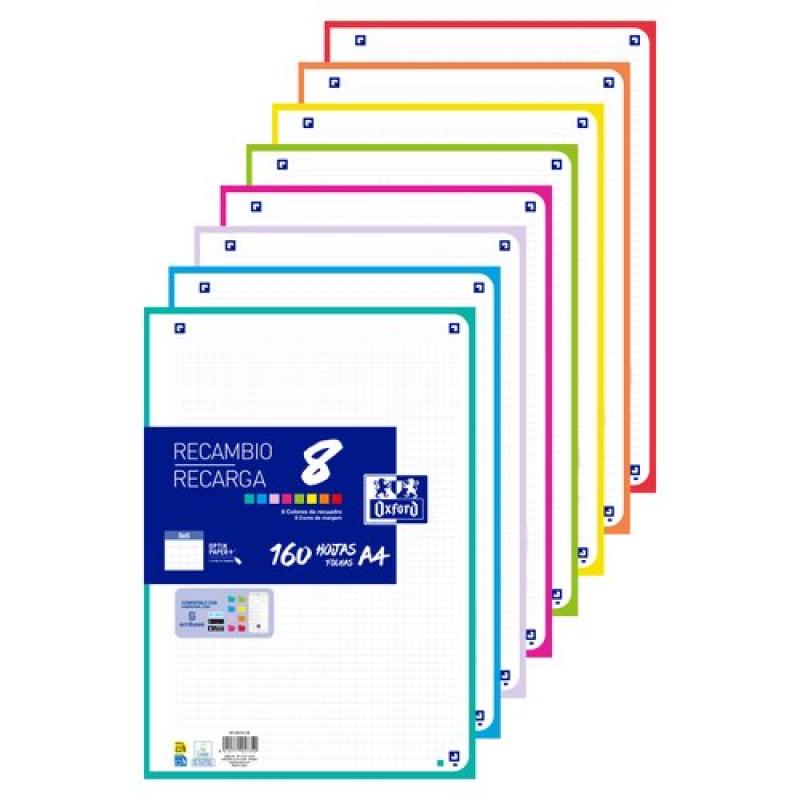 RECAMBIO OXF. COLOR 8 A4 160h 4 TAL. CD - Pack de 1 unidad 400207228