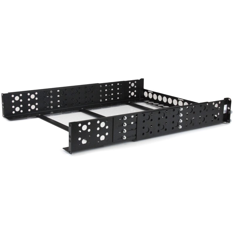 StarTech.com Carriles para Rack de Servidores 2U Universales - Carriles para Armario de Servidores con Profundidad Ajustable -