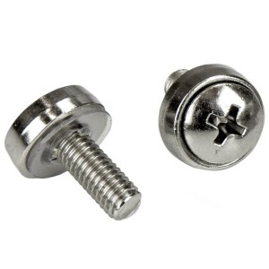 StarTech.com Paquete de 20 Tornillos M5 de 12 mm - Kit de Montaje con Tuercas Jaula de Agujero Cuadrado y Herramienta de