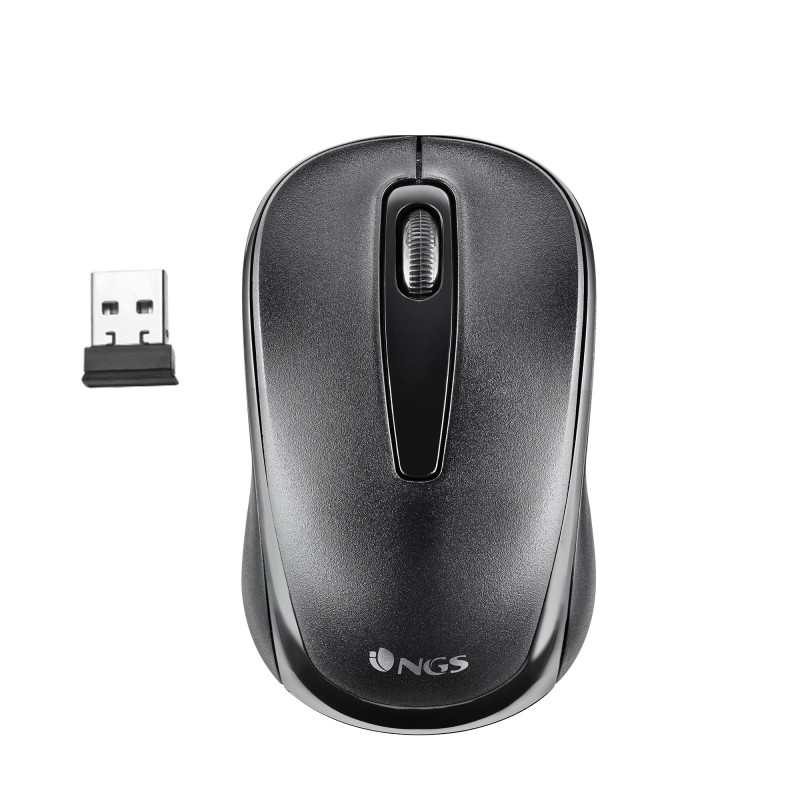NGS EASY GAMMA ratón Oficina Ambidextro RF inalámbrico Óptico 1200 DPI