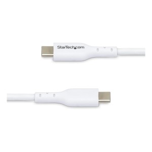 StarTech.com Paquete de 2 Cables USB-C de Carga de 1m - Cable USB Tipo C Cargador para Portátiles - USB 2.0 - PD 60W 3A -