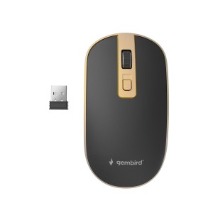 MUSW-4B-06-BG ratón Oficina Ambidextro RF inalámbrico Óptico 1600 DPI