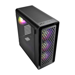 FSP CUT593A Carcasa Full Tower mITX, mATX, ATX, E-ATX Negro ARGB