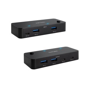 Nanocable Switch Conmutador 2x USB 3.0 a 2xUSB-A 3.0 + 2x USB-C 3.0