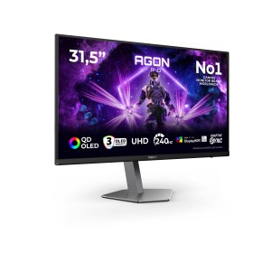 AOC AGON PRO AG326UZD2 pantalla para PC 80 cm (31.5") 3840 x 2160 Pixeles 4K Ultra HD OLED Negro