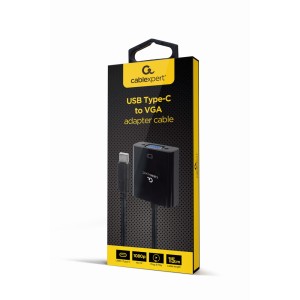 A-CM-VGAF-01 Adaptador gráfico USB 1920 x 1080 Pixeles Negro