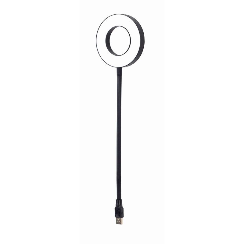 NL-LEDRING-01 aparato USB Negro, Blanco Lámpara