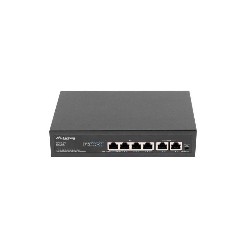 RSFE-4P-2FE-60 switch No administrado Fast Ethernet (10/100) Energía sobre Ethernet (PoE) 1U Negro
