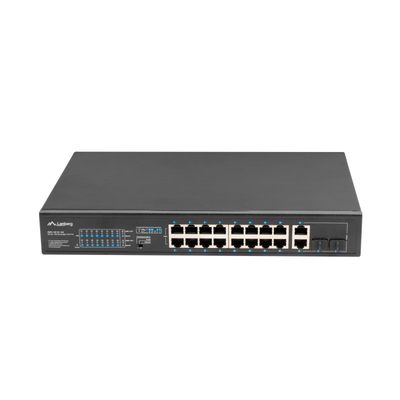 RSFE-16P-2C-150 switch No administrado Gigabit Ethernet (10/100/1000) Energía sobre Ethernet (PoE) 1U Negro