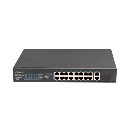 RSFE-16P-2C-150 switch No administrado Gigabit Ethernet (10/100/1000) Energía sobre Ethernet (PoE) 1U Negro