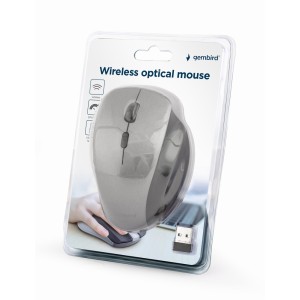 MUSW-6B-02-BG ratón Oficina mano derecha RF inalámbrico Óptico 1600 DPI