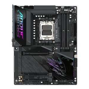 GIGABYTE X870E AORUS PRO X3D Placa Base - Compatible con procesadores AMD Ryzen 9000, VRM digital de 18+2+2 fases, hasta