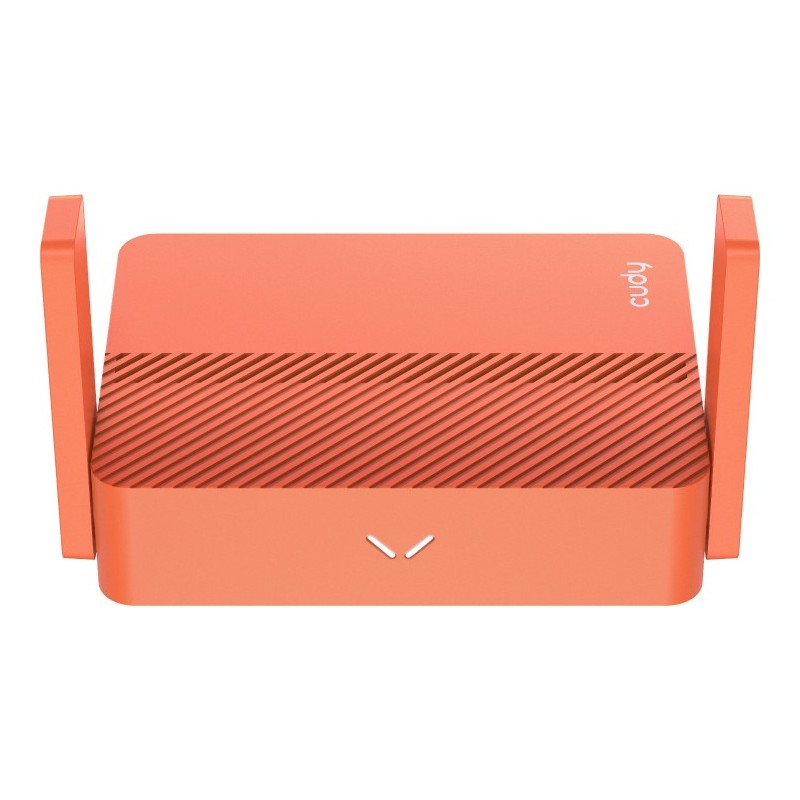 Cudy AC1200 router inalámbrico Ethernet rápido Doble banda (2,4 GHz   5 GHz) Naranja