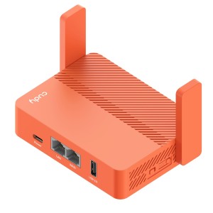 Cudy AC1200 router inalámbrico Ethernet rápido Doble banda (2,4 GHz   5 GHz) Naranja