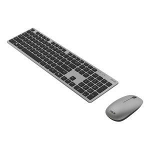 ASUS W5000 Wireless Keyboard and Mouse Set teclado Ratón incluido Oficina RF inalámbrico QWERTY Español Negro, Gris