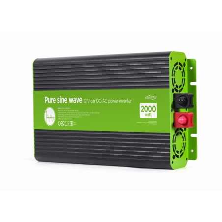 EG-PWC-PS2000-01 adaptador e inversor de corriente Auto 2000 W Negro, Verde