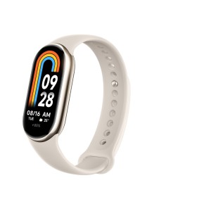 Smart Band 8 AMOLED Monitor de actividad física para muñeca/con pinza de enganche 4,11 cm (1.62") Champán, Oro