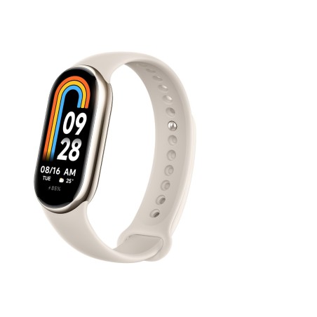 Smart Band 8 AMOLED Monitor de actividad física para muñeca/con pinza de enganche 4,11 cm (1.62") Champán, Oro