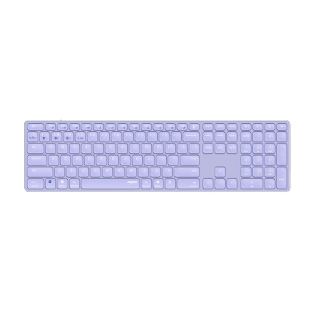 E9800M teclado Universal Bluetooth QWERTY Púrpura