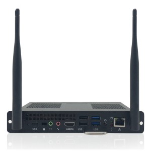 WB7C120U PCs/estación de trabajo Intel® Core i7 i7-8565U 16 GB DDR4-SDRAM 256 GB SSD Windows 10 Pro Slim PC Mini PC Negro