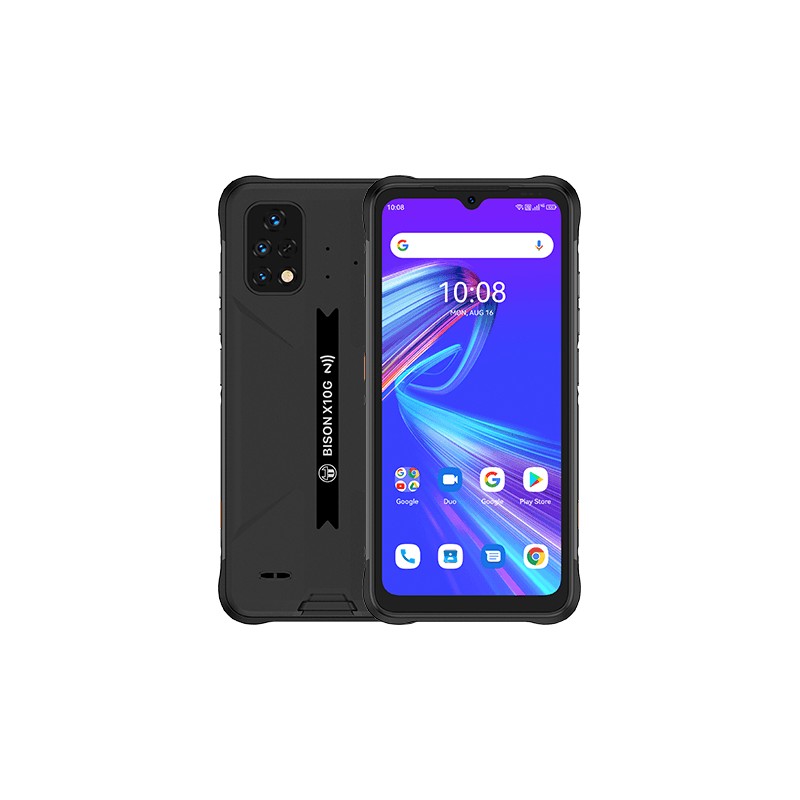 Bison X10G 16,6 cm (6.53") Ranura híbrida Dual SIM Android 11 4G USB Tipo C 4 GB 64 GB 6150 mAh Negro