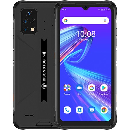Bison X10G 16,6 cm (6.53") Ranura híbrida Dual SIM Android 11 4G USB Tipo C 4 GB 64 GB 6150 mAh Negro