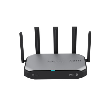 RG-EG105GW-X router inalámbrico Gigabit Ethernet Doble banda (2,4 GHz / 5 GHz) Negro, Gris