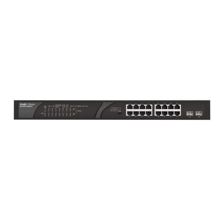 RG-ES118GS-P switch No administrado Gigabit Ethernet (10/100/1000) Energía sobre Ethernet (PoE) Negro