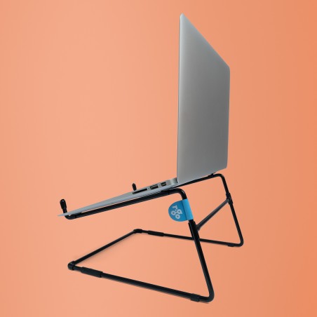 Soporte para portátil R-Go Steel Office, apto para 10-22 pulgadas, negro