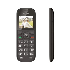 D-1803 4,5 cm (1.77") Negro Teléfono para personas mayores