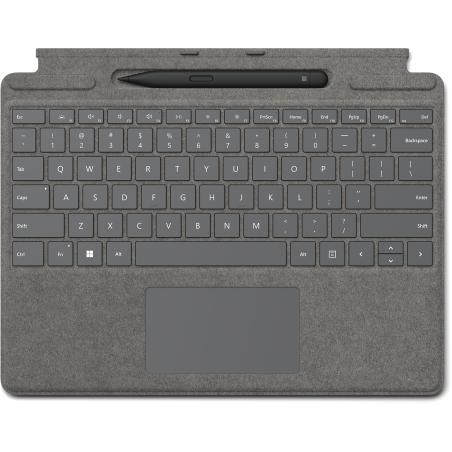 Surface Pro Signature Keyboard w/ Slim Pen 2 Microsoft Cover port Platino