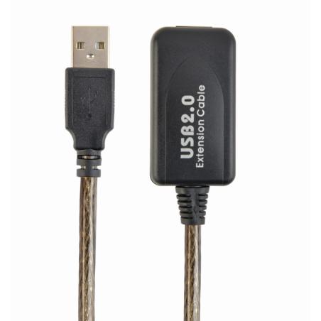 USB A/USB A M/F 5m cable USB USB 2.0 Negro