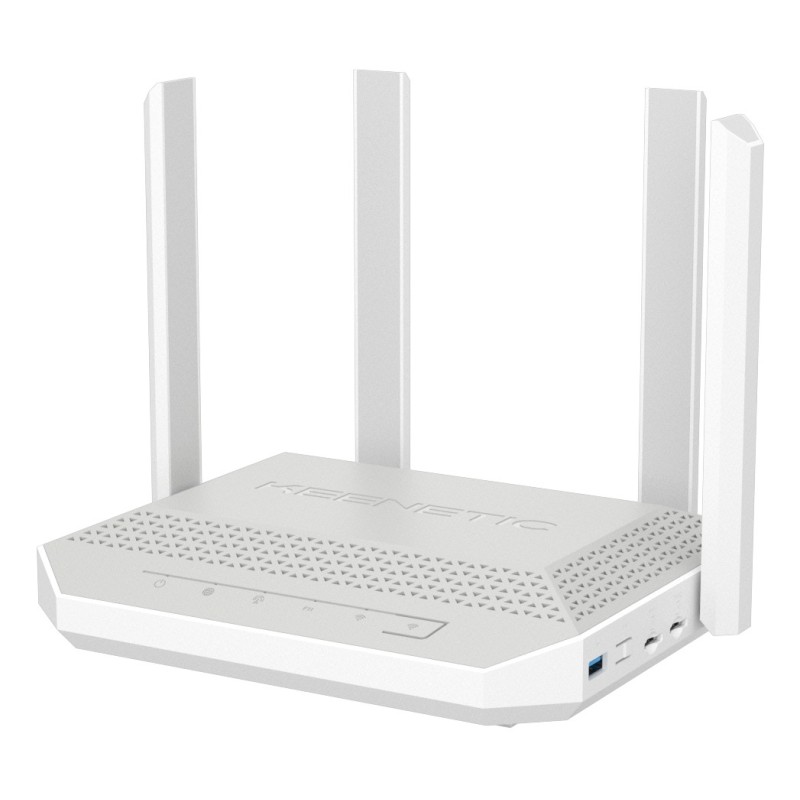 Keenetic Hopper 4G+ (KN-2312) Módem router Wifi 6 Mesh 4G+ AX3000 con 2 ranuras de SIM, Gigabit Smart Switch de 5 puertos y un