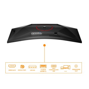 AOC G4 CU34G4CA pantalla para PC 86,4 cm (34") 3440 x 1440 Pixeles Wide Quad HD Negro, Rojo