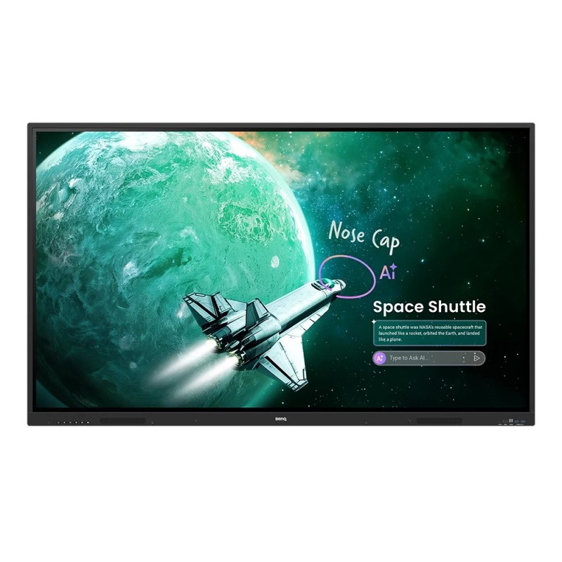 BenQ RE7505A pizarra blanca interactiva 190,5 cm (75") 3840 x 2160 Pixeles Pantalla táctil Negro USB