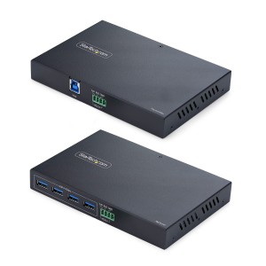 StarTech.com Extensor USB 3.0 por Ethernet de 4 Puertos - Hasta 1km por Cable RJ45 Cat6a 7 8 - Adaptador Remoto de Dispositivos