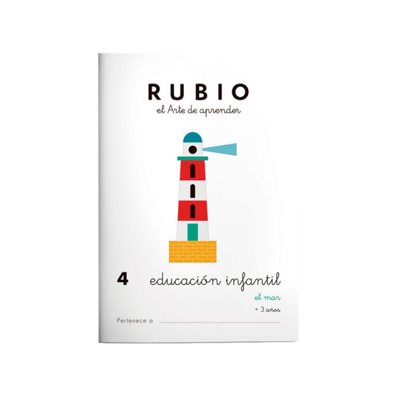 CUADERNO RUBIO A5 EDU. INF. 4 EL MAR - Pack de 10 unidades EI4