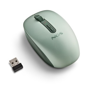 NGS FOG DUAL GREEN ratón Universal Ambidextro RF Wireless + Bluetooth 1600 DPI