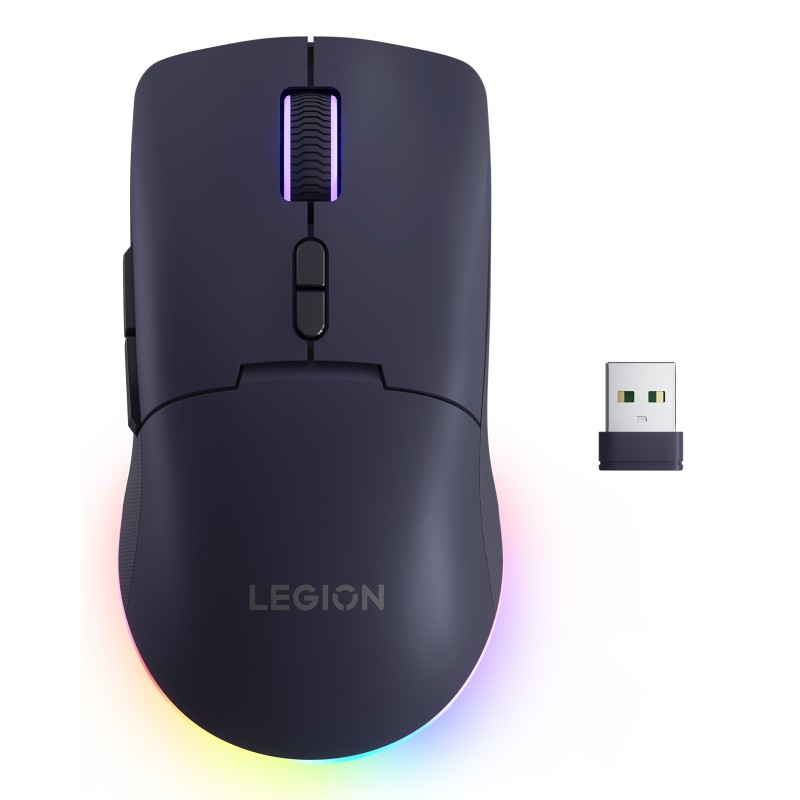 Lenovo Legion M220 ratón Juego Ambidextro RF Wireless + Bluetooth + USB Type-C Óptico 5000 DPI