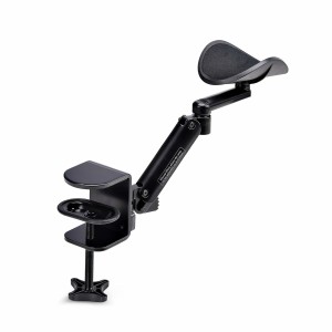 StarTech.com Apoyabrazos Ajustable para Escritorio de Oficina - Reposabrazos de Rotación de 360 Grados - Instalación con