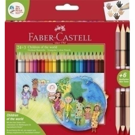 LAPICES COLOR FABER est.24+3 BICOLOR