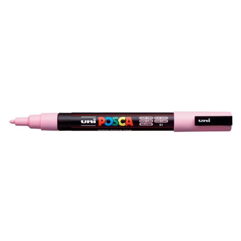 POSCA PC-3M Rosa claro 186519 Pack 6 Unid