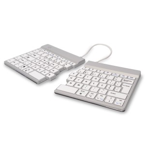 R-Go Tools Teclado ergonómico R-Go Split Break con software de pausa, teclado dividido ergonómico, QWERTY (PT), bluetooth,