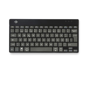 R-Go Tools Teclado ergonómico R-Go Compact Break, teclado compacto con software de pausa, QWERTY (PT), bluetooth, negro